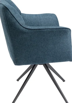 KARE Drehstuhl Thinktank Blau Hot