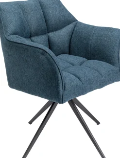 KARE Drehstuhl Thinktank Blau Hot