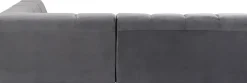 KARE Ecksofa Belami Velvet Grau Rechts Fashion