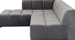 KARE Ecksofa Belami Velvet Grau Links Outlet