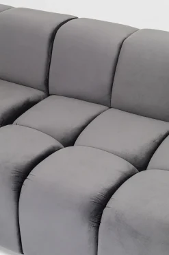 KARE Ecksofa Belami Velvet Grau Links Outlet