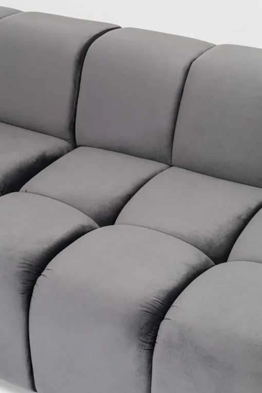 KARE Ecksofa Belami Velvet Grau Links Outlet