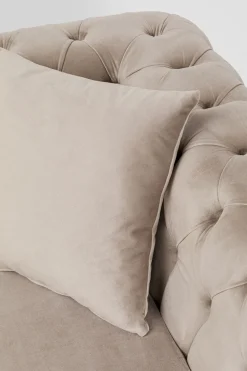 KARE Ecksofa Bellissima Velvet Taupe Links New