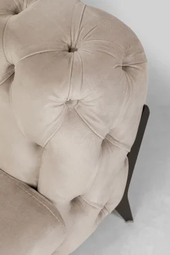 KARE Ecksofa Bellissima Velvet Taupe Links New