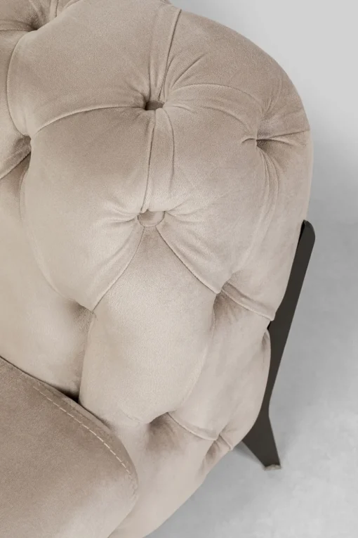 KARE Ecksofa Bellissima Velvet Taupe Links New