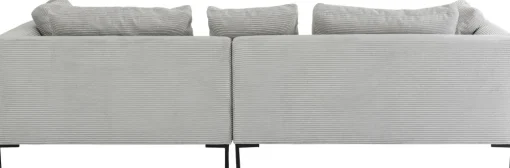 KARE Ecksofa Gianni Cord Grau Rechts New