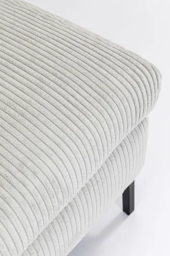 KARE Ecksofa Gianni Cord Grau Rechts New