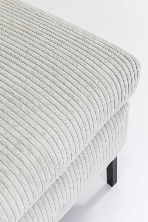 KARE Ecksofa Gianni Cord Grau Rechts New
