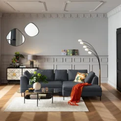 KARE Ecksofa Gianni Grau Rechts Hot