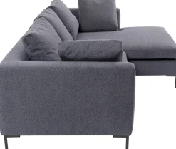KARE Ecksofa Gianni Grau Rechts Hot