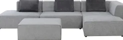 KARE Ecksofa Infinity Atlanta Grau Rechts Sale