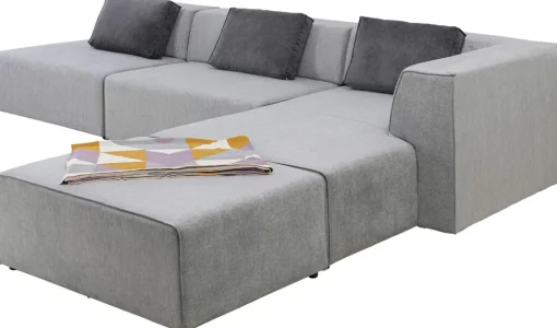 KARE Ecksofa Infinity Atlanta Grau Rechts Sale
