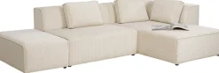 KARE Ecksofa Infinity Ottomane Cord Creme Rechts Best
