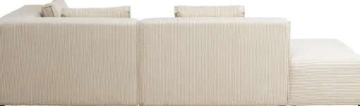KARE Ecksofa Infinity Ottomane Cord Creme Rechts Best