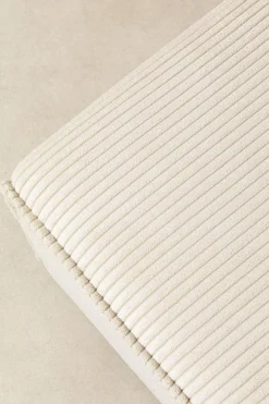 KARE Ecksofa Infinity Ottomane Cord Creme Rechts Best