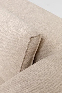 KARE Ecksofa Infinity Ottomane Creme Rechts Fashion