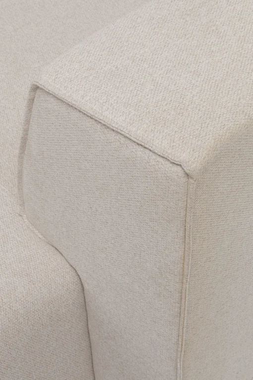 KARE Ecksofa Infinity Ottomane Creme Rechts Fashion