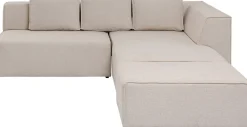 KARE Ecksofa Infinity Ottomane Creme Rechts Fashion
