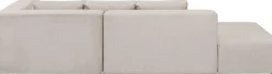 KARE Ecksofa Infinity Ottomane Creme Rechts Fashion