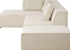 KARE Ecksofa Infinity Ottomane Cord Creme Links Discount
