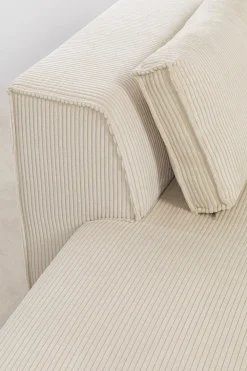KARE Ecksofa Infinity Ottomane Cord Creme Links Discount