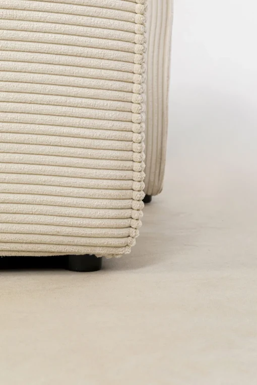 KARE Ecksofa Infinity Ottomane Cord Creme Links Discount