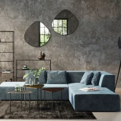 KARE Ecksofa Infinity Velvet Ocean Rechts New