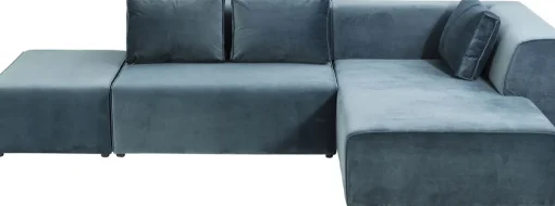 KARE Ecksofa Infinity Velvet Ocean Rechts New