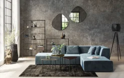 KARE Ecksofa Infinity Velvet Ocean Rechts New