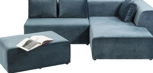KARE Ecksofa Infinity Velvet Ocean Rechts New