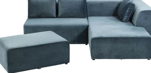 KARE Ecksofa Infinity Velvet Ocean Rechts New