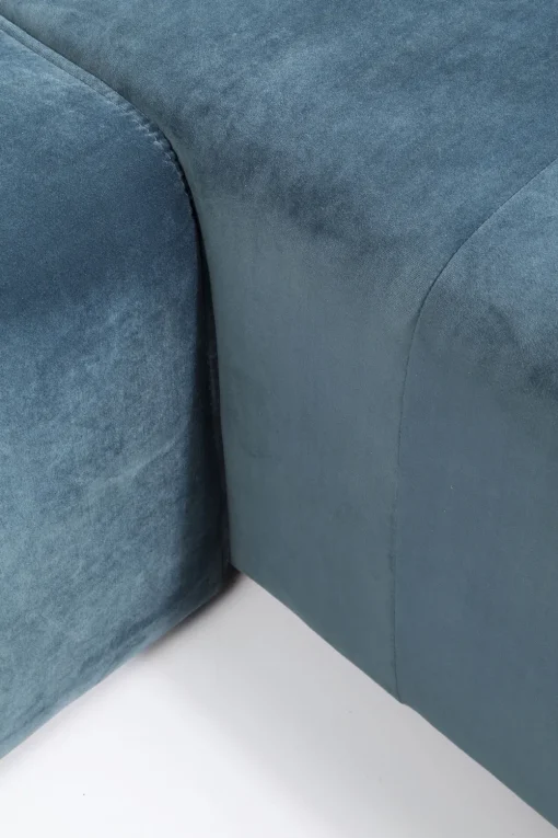 KARE Ecksofa Infinity Velvet Ocean Rechts New