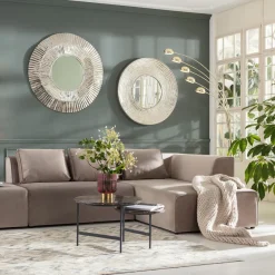 KARE Ecksofa Infinity Velvet Taupe Rechts Discount