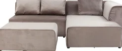 KARE Ecksofa Infinity Velvet Taupe Rechts Discount