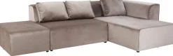 KARE Ecksofa Infinity Velvet Taupe Rechts Discount