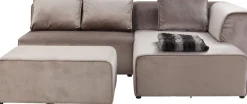 KARE Ecksofa Infinity Velvet Taupe Rechts Discount