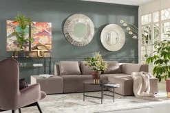 KARE Ecksofa Infinity Velvet Taupe Rechts Discount