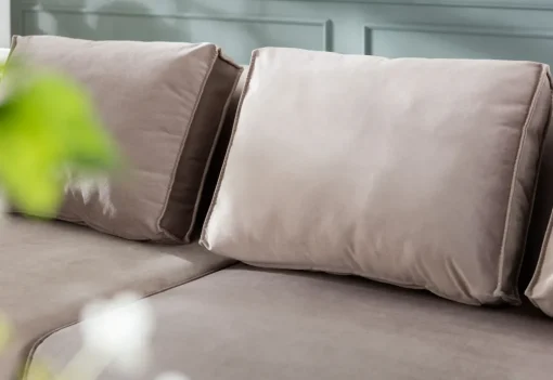 KARE Ecksofa Infinity Velvet Taupe Rechts Discount