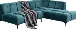 KARE Ecksofa Nia Glam Dunkelgrün Rechts 250cm Clearance