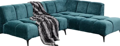 KARE Ecksofa Nia Glam Dunkelgrün Rechts 250cm Clearance