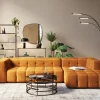 KARE Ecksofa Salamanca Goldbraun Rechts Hot
