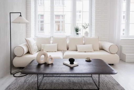 KARE Ecksofa Splendido Creme Links 327cm New