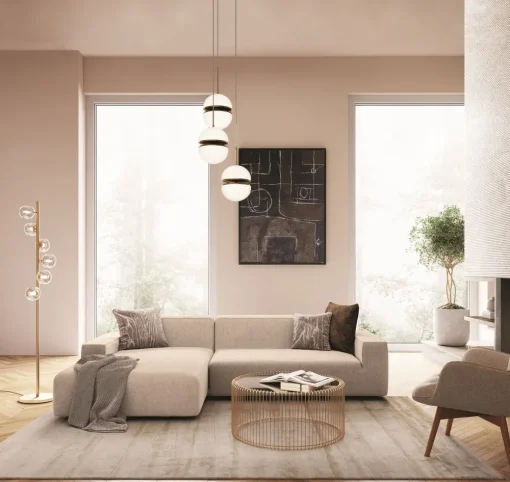 KARE Freistil Ecksofa 175 Creme Links Clearance