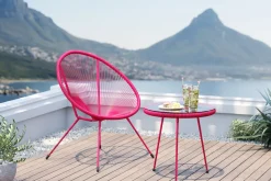 KARE Gartenset Acapulco 2tlg Mono Pink Clearance