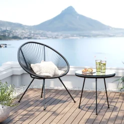 KARE Gartenset Acapulco 2tlg Schwarz Sale