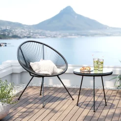 KARE Gartenset Acapulco 2tlg Schwarz Sale