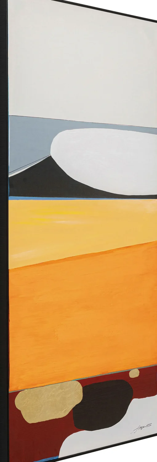KARE Gerahmtes Bild Abstract Shapes Orange 73x143cm Hot
