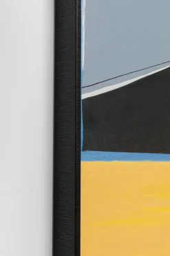 KARE Gerahmtes Bild Abstract Shapes Orange 73x143cm Hot