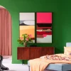 KARE Gerahmtes Bild Abstract Shapes Pink 73x143cm New