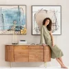 KARE Gerahmtes Bild Dust Grau 100x100cm Sale